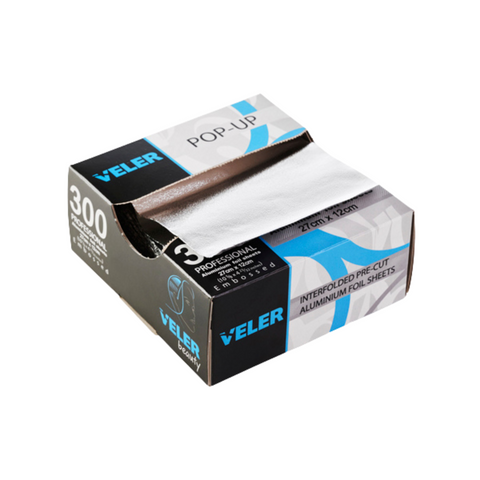 Aluminum Foil Embossed Dispenser Pack 300 Units 12* 27cm Veler Beauty