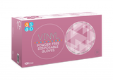 ASAP Vinyl PF Disposable Gloves - Clear, Medium