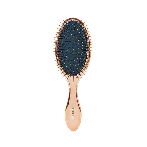 Bifull Oval Chrome Brush Gold