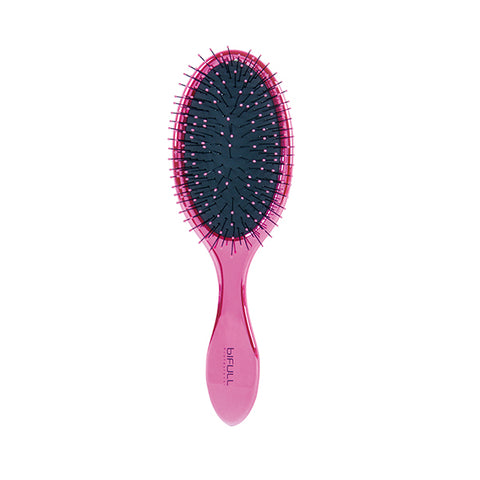 Bifull Oval Chrome Brush Rose Pink