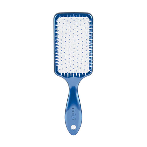 Racket Chrome Blue Paddle Brush