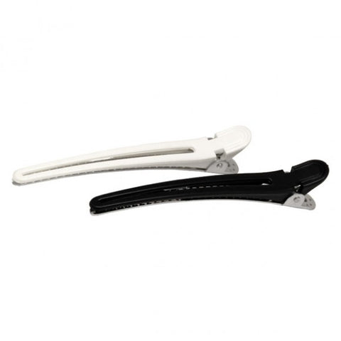 Black And White Metallic Duck Clips