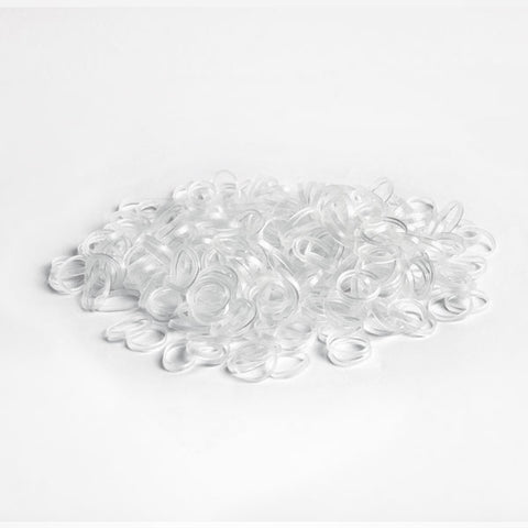 Transparent 15mm Elastics 300pk