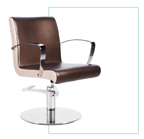 Danae Styling Chair - Black/ Brown