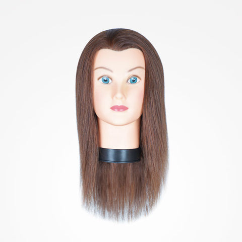 Manniquin Head for Hairdressers 100% Human Hair 30cm