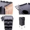 ITALOR Metal Auxiliary Trolley for Hair Extensions 2.webp