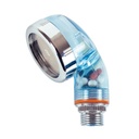 Bifull Ionic Shower Head Transparent Blu 