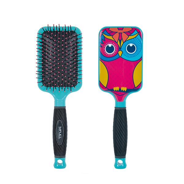 Bifull Owl Paddle Brush Pink 