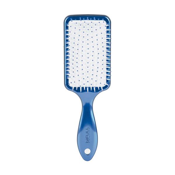 Racket Chrome Blue Paddle Brush 