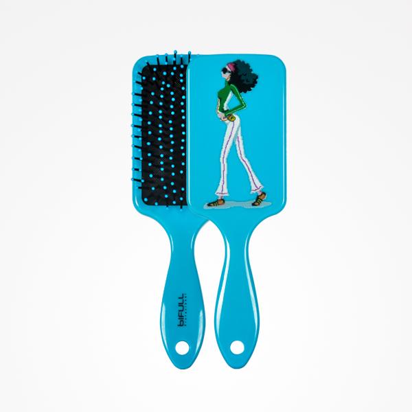 Fashion Paddle Brush Blue 