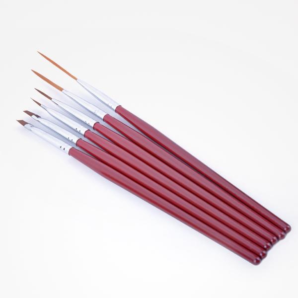 Bifull Nail Decoration Brushes 6pk 