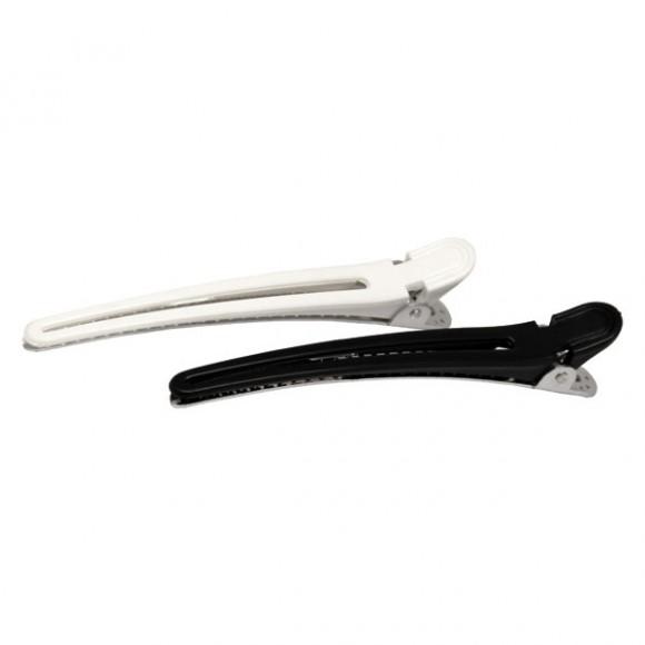 Black And White Metallic Duck Clips 