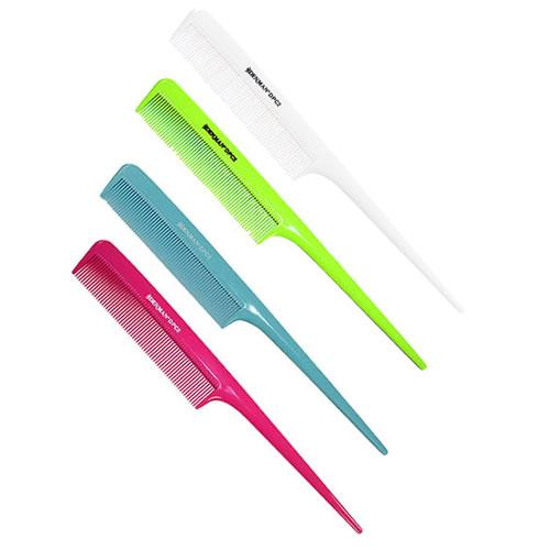 Denman Precision Tail Comb Green