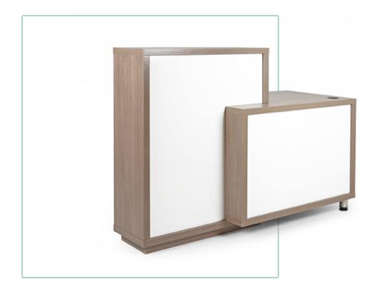 Madagascar Reception Desk - White