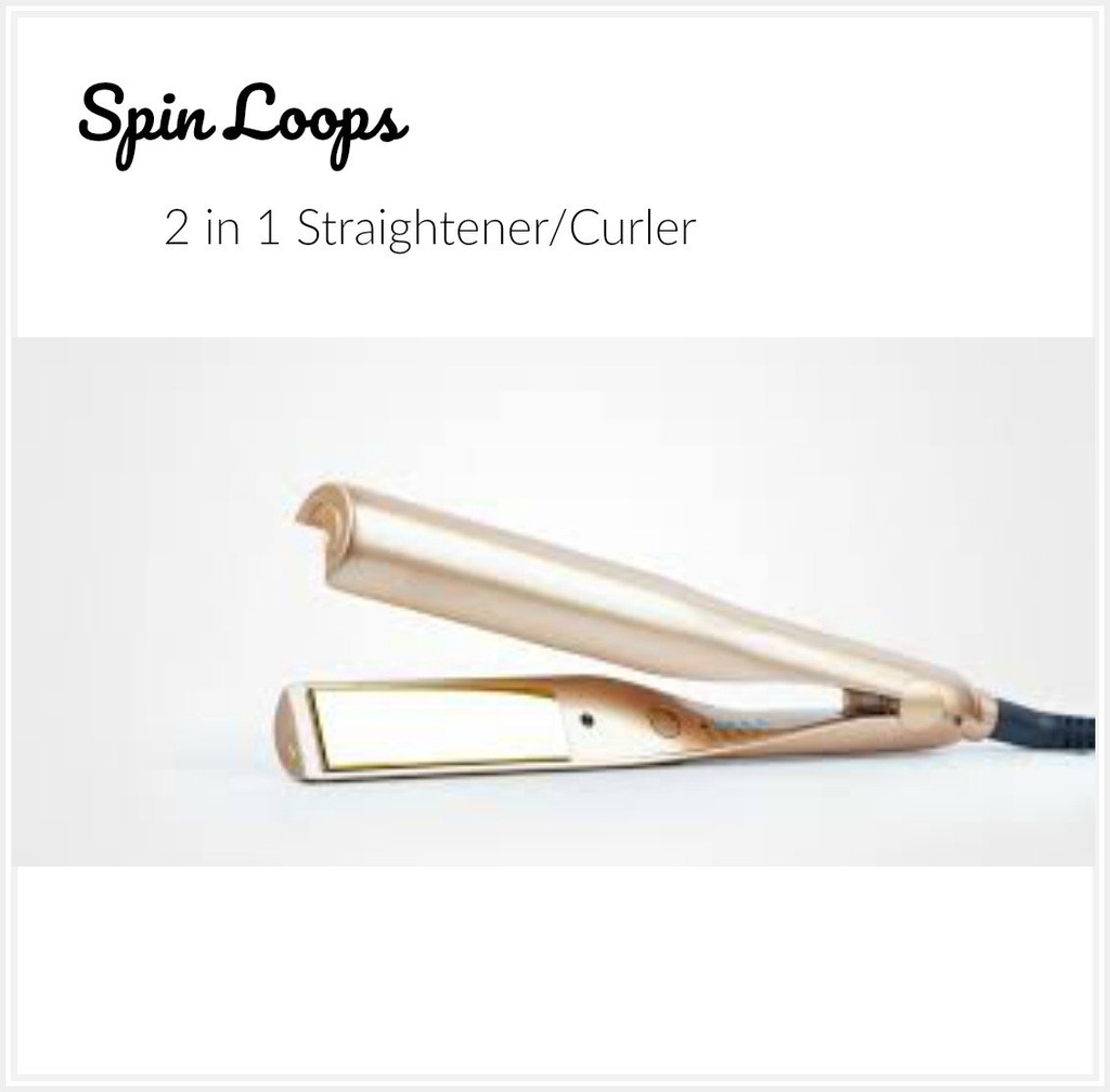 Spin Loops 2 in 1 Curved Hair Straigthener 
