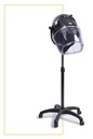 Italor Black Hood Dryer - 2 speed with base