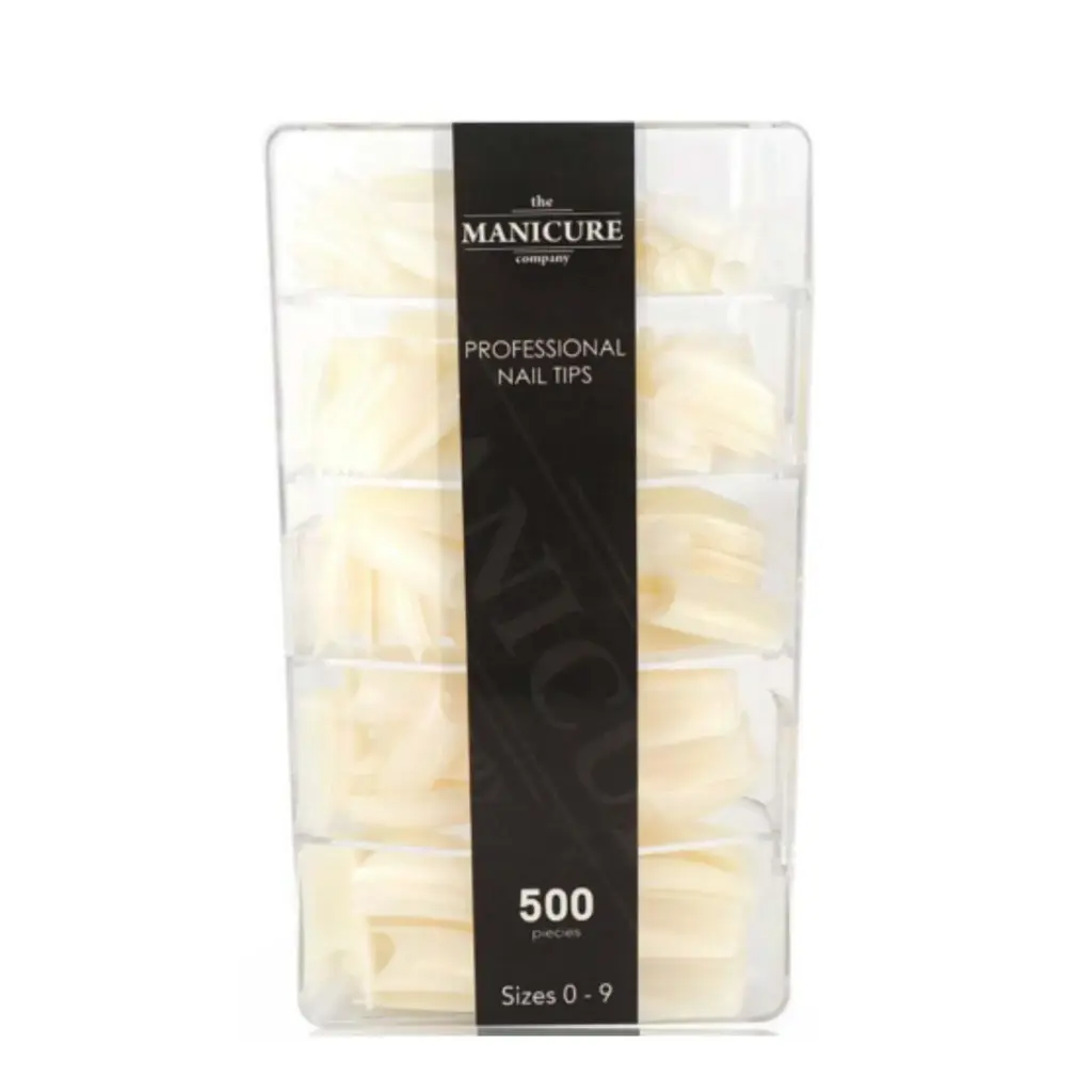The Manicure Co. Nail Tip Box with Well 500 pcs