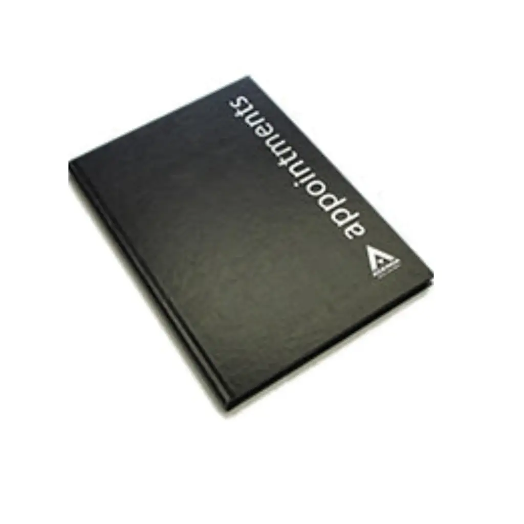 Appointment Book, 6 Assist, Black