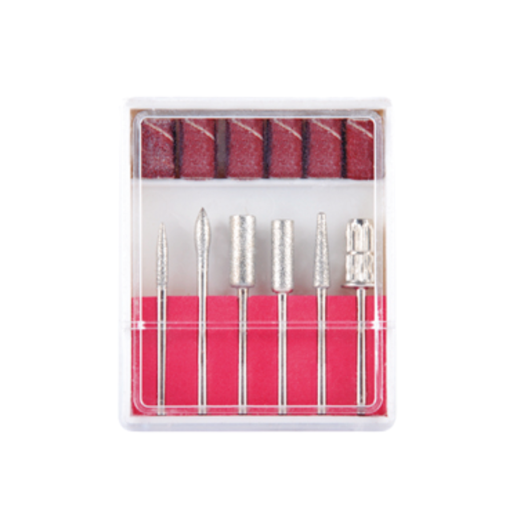 Nail Drill and Sandpaper (6 pack)