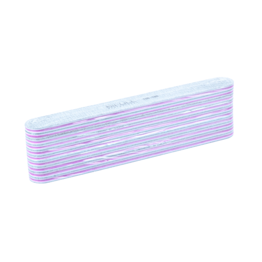Straight White Padded File 100/180