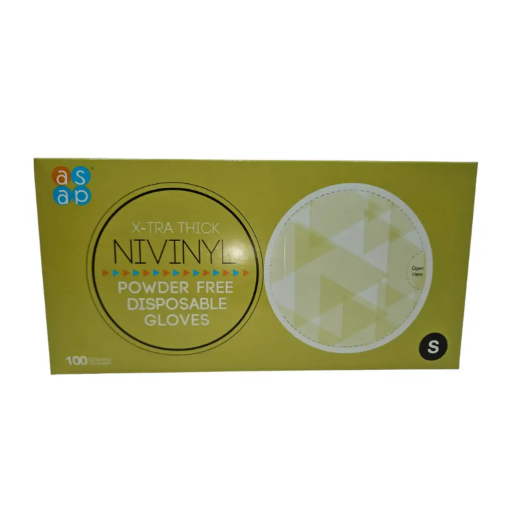 ASAP Black Nivinyl X-Thick Gloves - Small