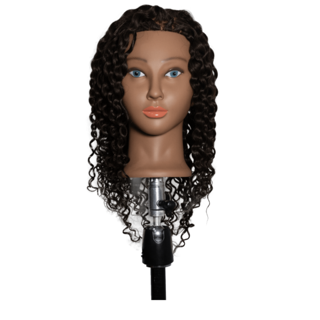 Alma New Curly Mannequin Head 100% Hair