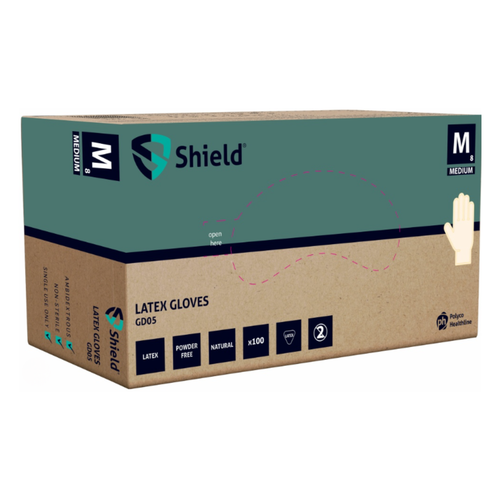 Shield Latex Gloves