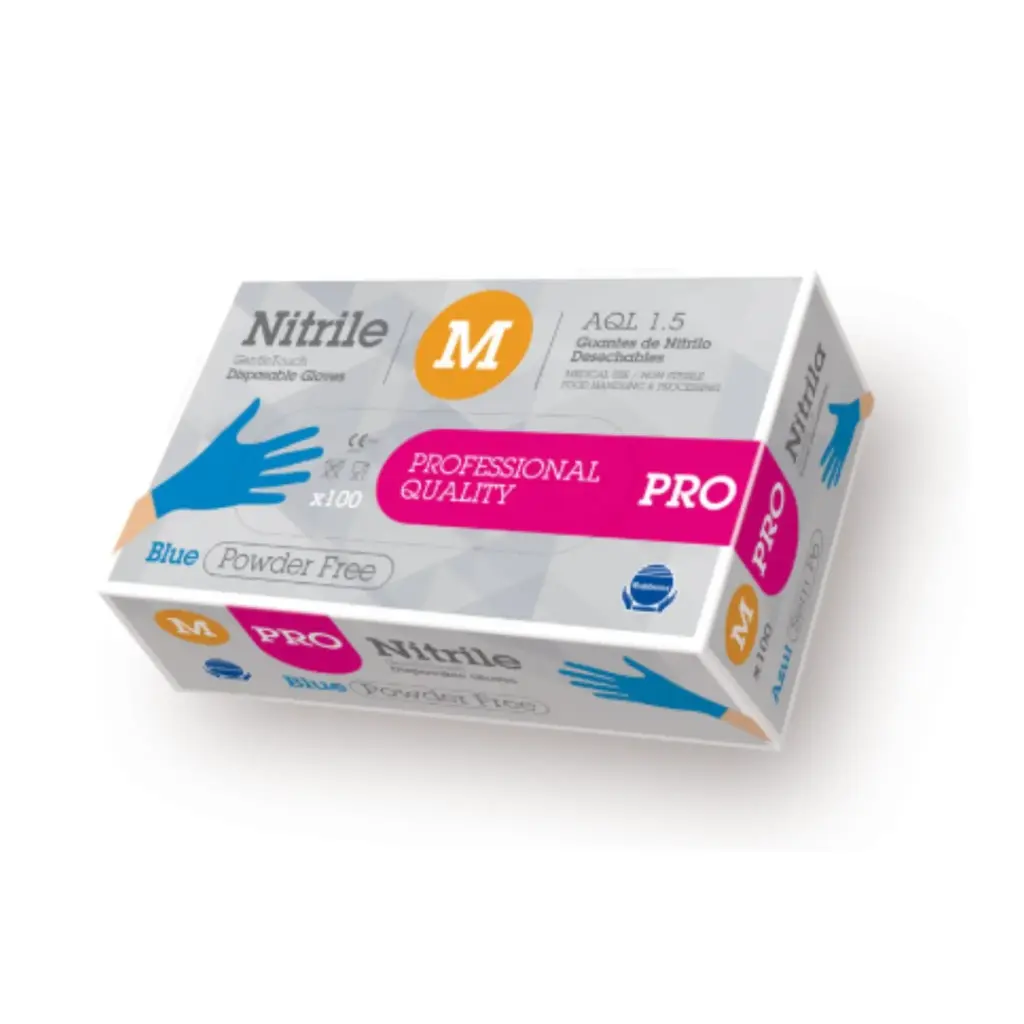 ASAP Pro Blue Nitrile Gloves - Medium