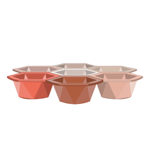 [8032882] AEI Beehive Tint Bowls - Set of 7