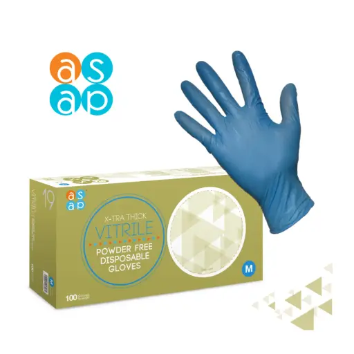 Asap Xtra Thick Vitrile Gloves