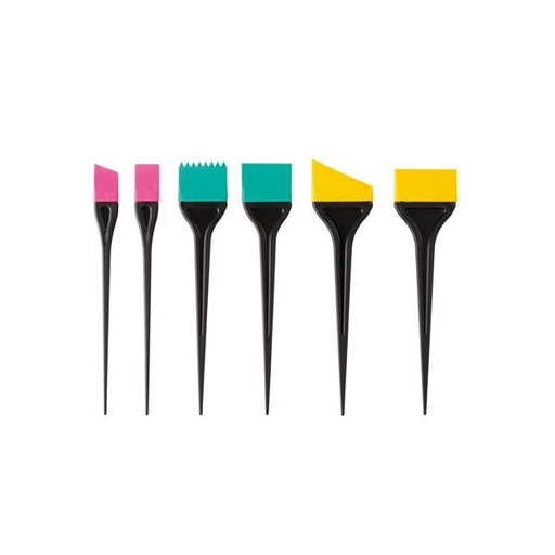 [BFCOL40775] Set Of Silicone Tinting Brushes X 6 
