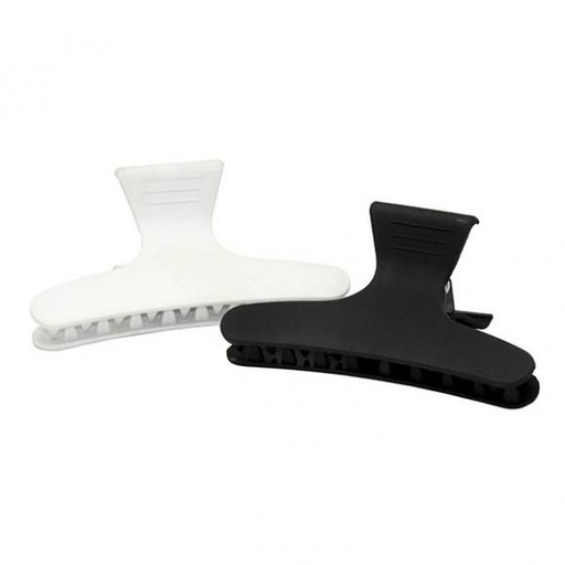 [BFUTI49948] Black & White Butterfly Hair Clips 