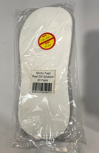 [STICKYFEET25] Disposable Sticky Feet Peel Off Stickers 
