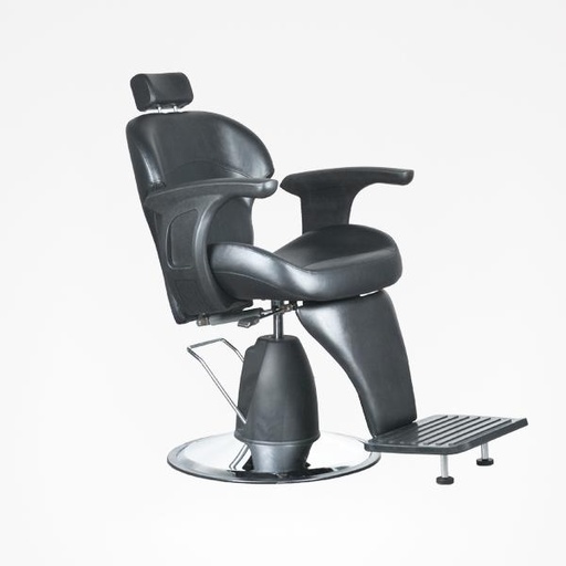 [ZZMOB4404] Black Reclining Barber Chair - Evon 