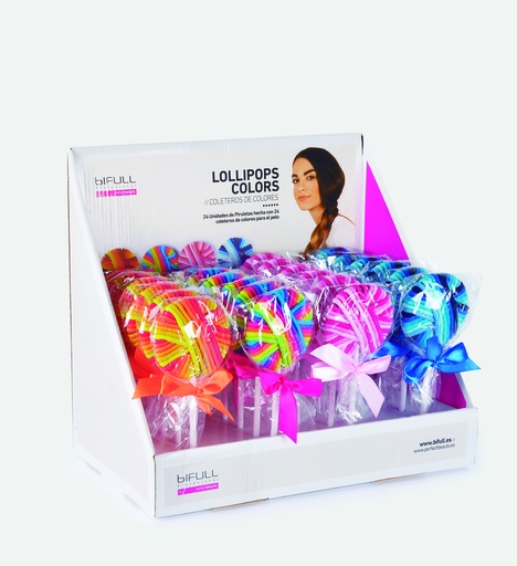 [BFUTI44097] Lollipops Hair Bobbins, 24 Pack