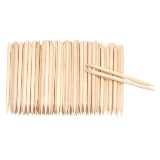 [ACORANGESTICKS] The Manicure Company - Orange Wooden Sticks