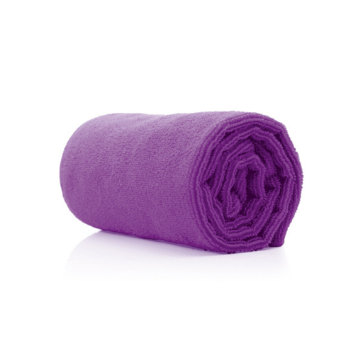 [BFTEX40855] Purple Microfibre Towels - 10 Pack